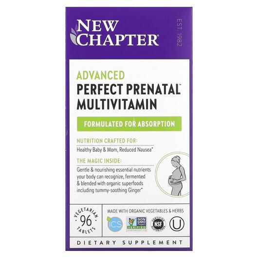 Основне фото товара Perfect Prenatal Multivitamin, Вітаміни для вагітних, 96 таблеток