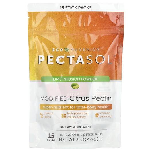Основное фото товара Детокс и очистка, Pectasol Modified Citrus Pectin, 15 Stick Packs