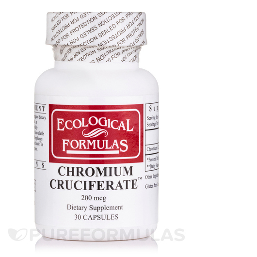 Основное фото товара Хром, Chromium Cruciferate 200 mcg, 30 капсул