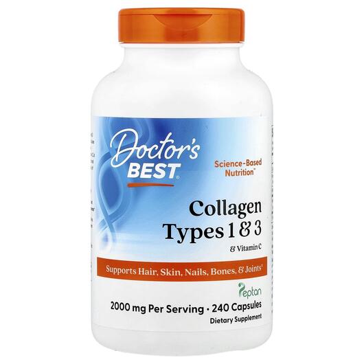 Основное фото товара Collagen Types 1 & 3 500, Коллаген 1 и 3 типа с Пептаном, 240