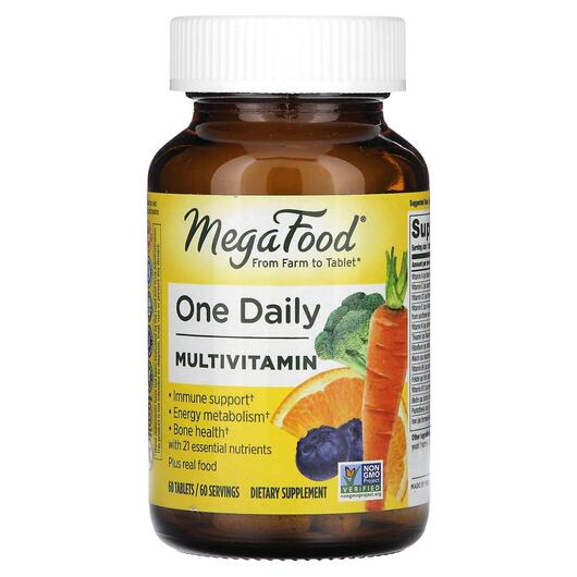 Основное фото товара MegaFood, Мультивитамины, One Daily, 60 таблеток