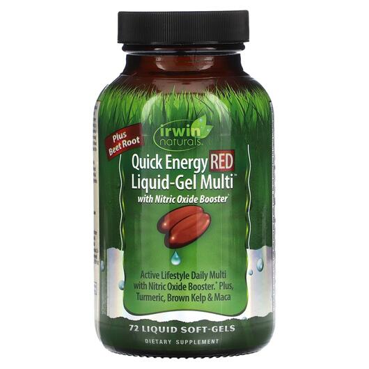 Основное фото товара Мультивитамины, Quick Energy Red Liquid-Gel Multi, 72 капсул