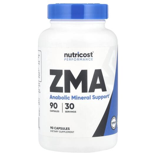 Основное фото товара Nutricost, ЗМА Цинк Магний B6, Performance ZMA, 90 капсул