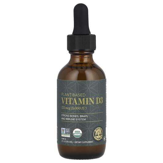 Основное фото товара Витамин D3, Plant-Based Vitamin D3 125 mcg 5000 IU, 59.2 мл