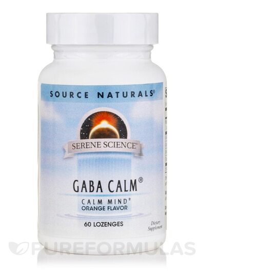 Основное фото товара ГАМК, Serene Science GABA Calm Orange Flavor, 60 таблеток