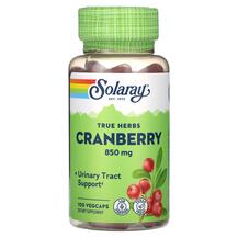 True Herbs Cranberry 425 mg Клюква Solaray 100 капсул