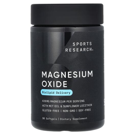 Основное фото товара Магний, Magnesium Oxide Biolipid Delivery 420 mg, 90 капсул