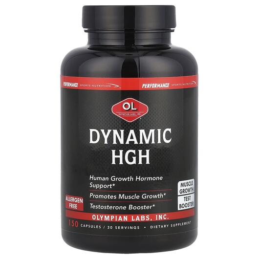 Основное фото товара Olympian Labs, Гормон роста Гипофиз, Dynamic HGH, 150 капсул