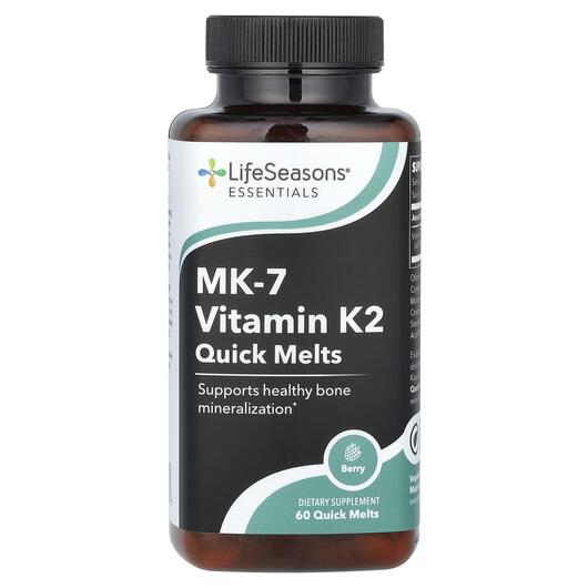 Основное фото товара Essential MK-7 Vitamin K2 Quick Melts Berry, Витамин K2, 60 табле