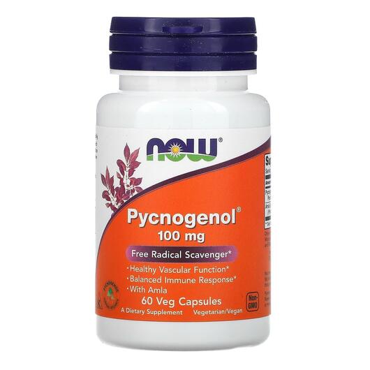 Основное фото товара NOW, Пикногенол 100 мг, Pycnogenol 100 mg, 60 капсул