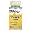 Фото применение Solaray, Витамин К1 100 мкг, Vitamin K1 100 mcg, 100 таблеток