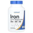 Фото применение Nutricost, Железо, Iron 25 mg, 240 капсул