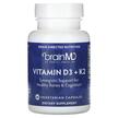 Фото використання BrainMD, Vitamin D3 + K2, Вітамін D3, 60 капсул