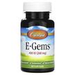 Фото применение Carlson, Витамин E Токоферолы, E-Gems 400 IU 268 mg, 60 капсул