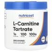 Фото применение Nutricost, L-Карнитин, L-Carnitine Tartrate Unflavored, 100 г