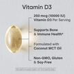 Фото применение Vitamin D3 with Coconut Oil 250 mcg 10000 IU, Витамин D3, 120 кап
