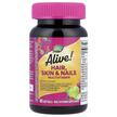 Фото применение Витамины для волос, Alive! Hair Skin & Nails, 60 капсул