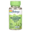 Фото применение Solaray, Пажитник, True Herbs Fenugreek Thyme, 100 капсул