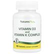 Фото применение Natures Plus, Витамины D3 & K2, Vitamins D3 & K2, 90 капс