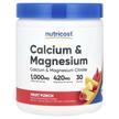 Фото применение Nutricost, Кальций, Calcium & Magnesium Fruit Punch, 303 г