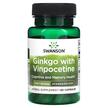 Фото применение Винпоцетин, Ginkgo with Vinpocetine Standardized, 60 капсул